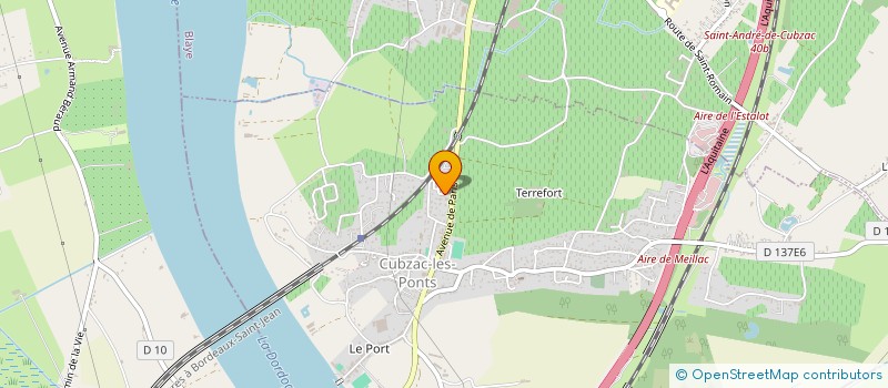 localisation de l'entreprise MONSIEUR MATHIEU BRAHIM  CUBZAC-LES-PONTS