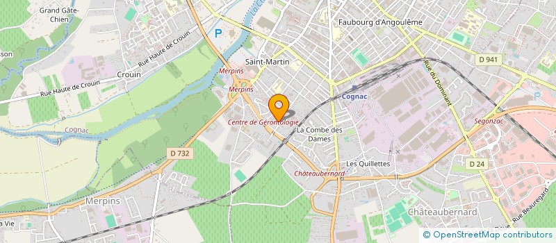 localisation de l'entreprise MONSIEUR MATHIEU BREGE à COGNAC