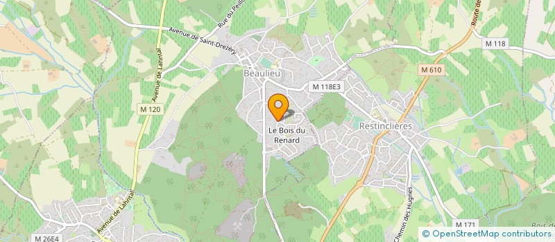 localisation de l'entreprise MONSIEUR MATHIEU BRESO à BEAULIEU