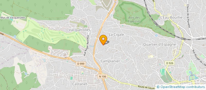 localisation de l'entreprise MONSIEUR MATHIEU BRESSON  ALES