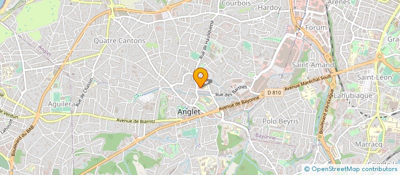 localisation de l'entreprise MONSIEUR MATHIEU BRIANCEAU  ANGLET