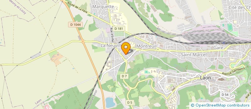 localisation de l'entreprise MONSIEUR MATHIEU BRIE à LAON