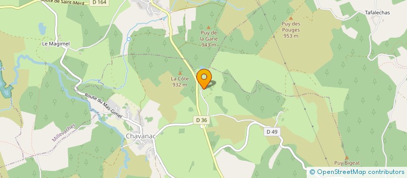 localisation de l'entreprise MONSIEUR MATHIEU BRINDEL  CHAVANAC