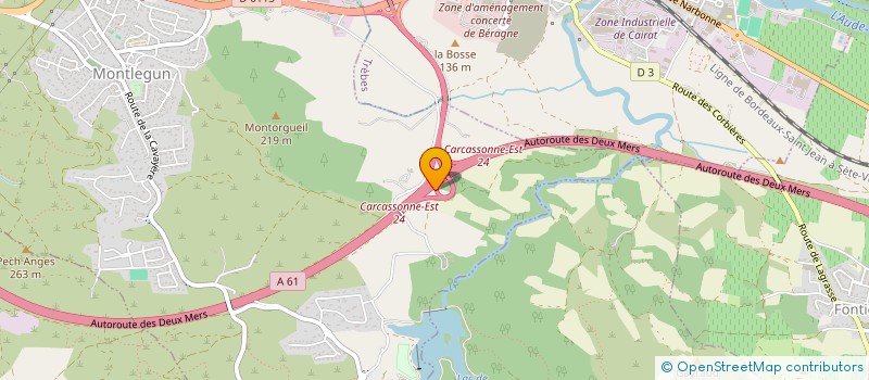 localisation de l'entreprise MONSIEUR MATHIEU BROHEE  CARCASSONNE