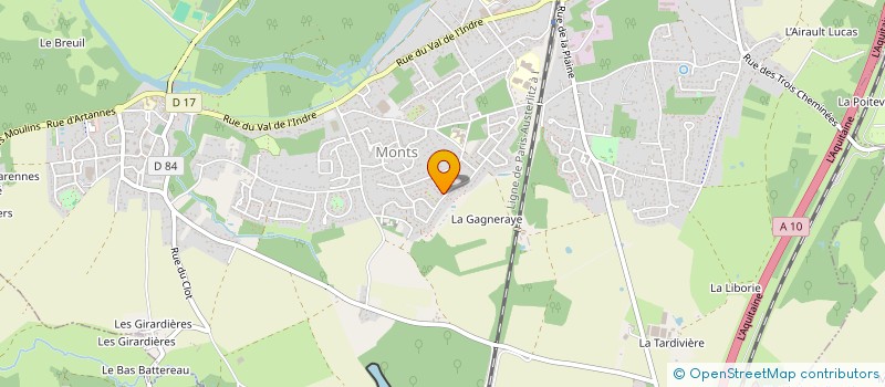 localisation de l'entreprise MONSIEUR MATHIEU BROSSET  MONTS