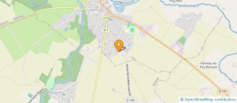 localisation de l'entreprise MONSIEUR MATHIEU BROSSETTE  GENCAY