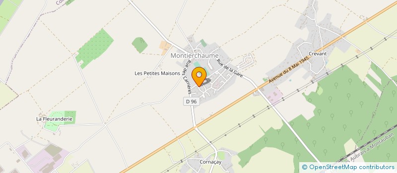 localisation de l'entreprise MONSIEUR MATHIEU BROUARD à MONTIERCHAUME