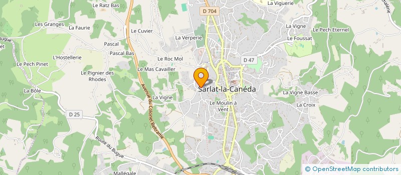 localisation de l'entreprise MONSIEUR MATHIEU BRU  SARLAT-LA-CANEDA