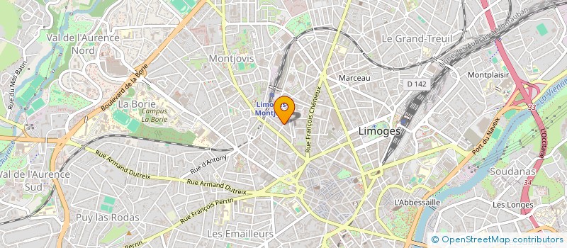 localisation de l'entreprise MONSIEUR MATHIEU BRULET à LIMOGES