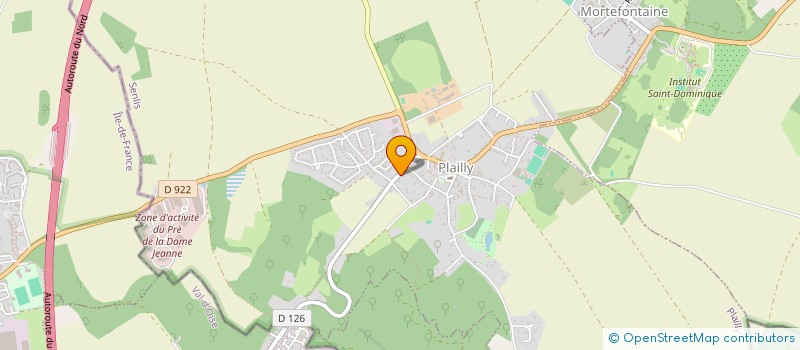 localisation de l'entreprise MONSIEUR MATHIEU BRUNETTI  PLAILLY