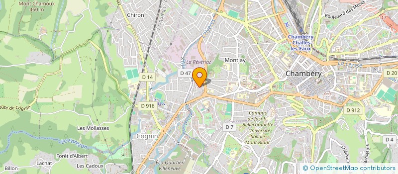 localisation de l'entreprise MONSIEUR MATHIEU BRUNOT  CHAMBERY