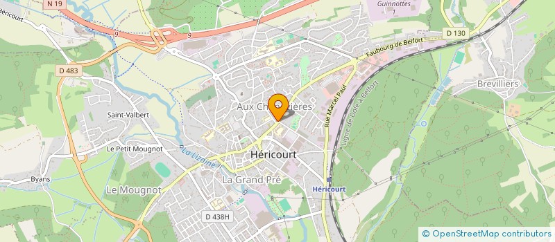 localisation de l'entreprise MONSIEUR MATHIEU BRUOT  HERICOURT