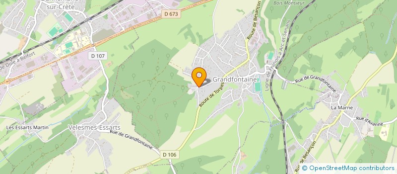 localisation de l'entreprise MONSIEUR MATHIEU BUGADA  GRANDFONTAINE