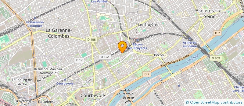 localisation de l'entreprise MONSIEUR MATHIEU BUGE à COURBEVOIE