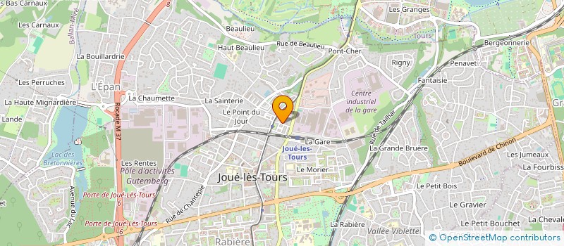 localisation de l'entreprise MONSIEUR MATHIEU BULAND  JOUE-LES-TOURS