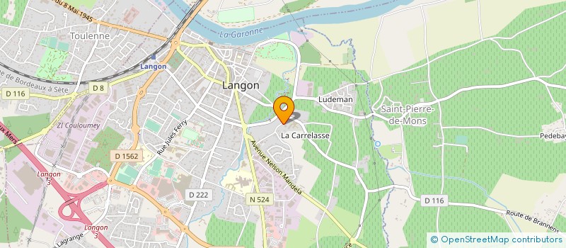 localisation de l'entreprise MONSIEUR MATHIEU CABANNES à LANGON