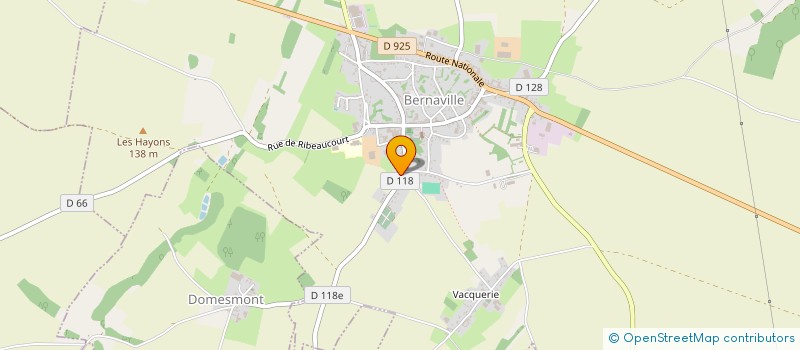 localisation de l'entreprise MONSIEUR MATHIEU CAILLOT  BERNAVILLE