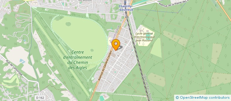 localisation de l'entreprise MONSIEUR MATHIEU CALBRIX  CHANTILLY