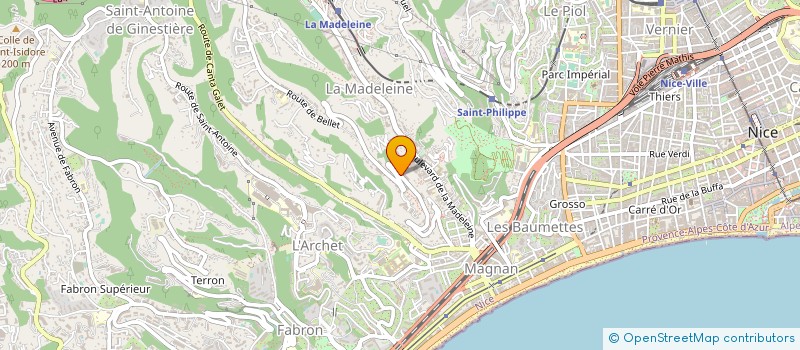 localisation de l'entreprise MONSIEUR MATHIEU CAPACCI à NICE