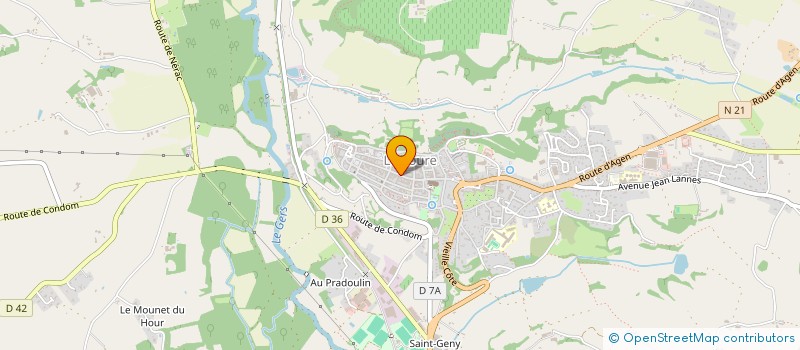 localisation de l'entreprise MONSIEUR MATHIEU CAPDECOMME  LECTOURE