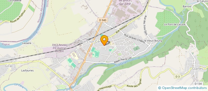 localisation de l'entreprise MONSIEUR MATHIEU CAPEL  BIARS-SUR-CERE