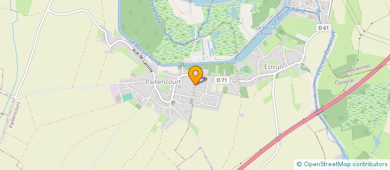 localisation de l'entreprise MONSIEUR MATHIEU CAPLIEZ  PAILLENCOURT