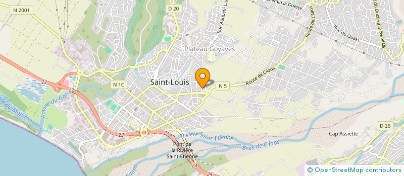 localisation de l'entreprise MONSIEUR MATHIEU CAPOUNDA à SAINT-LOUIS