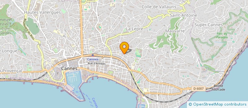 localisation de l'entreprise MONSIEUR MATHIEU CARBONNE  CANNES