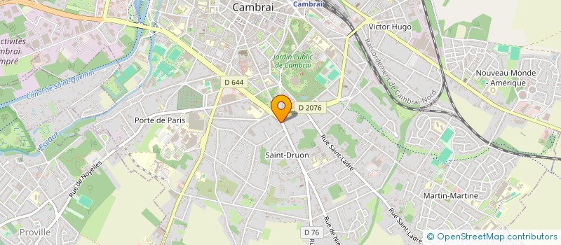 localisation de l'entreprise MONSIEUR MATHIEU CARDON  CAMBRAI