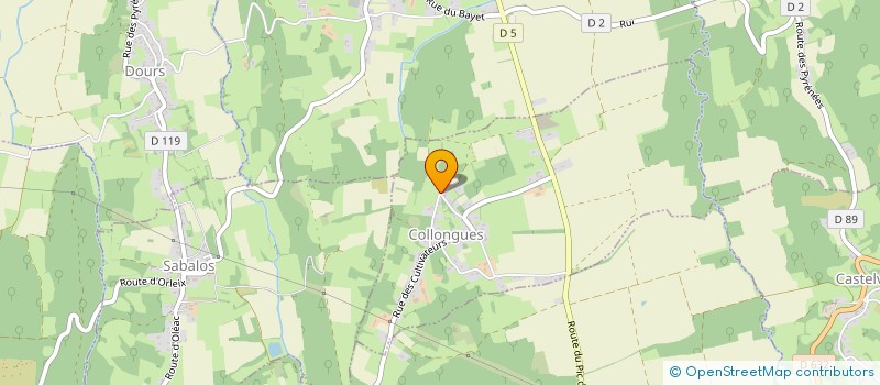 localisation de l'entreprise MONSIEUR MATHIEU CAREAC  COLLONGUES