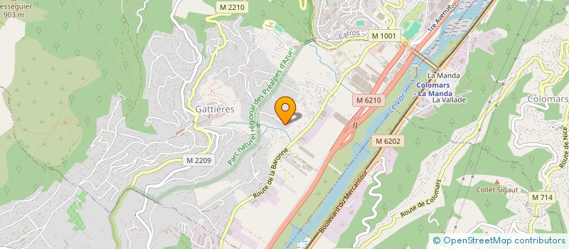 localisation de l'entreprise MONSIEUR MATHIEU CARON  GATTIERES