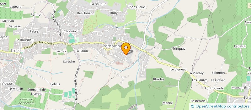 localisation de l'entreprise MONSIEUR MATHIEU CARRASCO  POMPIGNAC