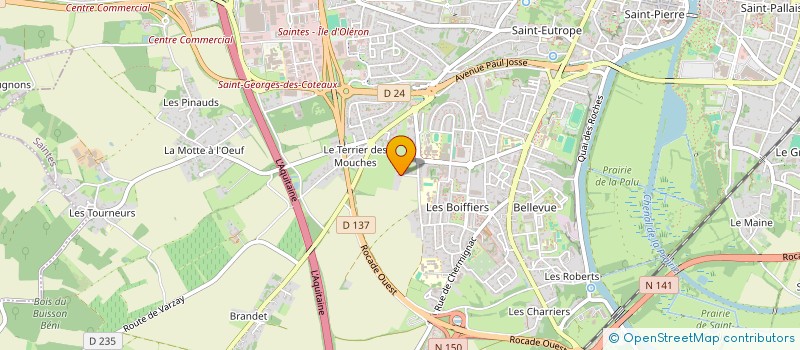 localisation de l'entreprise MONSIEUR MATHIEU CARTRON  SAINTES