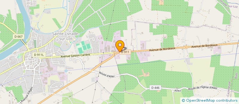 localisation de l'entreprise MONSIEUR MATHIEU CASANOVA  SAINTE-LIVRADE-SUR-LOT