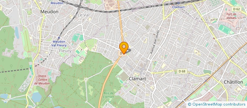 localisation de l'entreprise MONSIEUR MATHIEU CASTELA à CLAMART