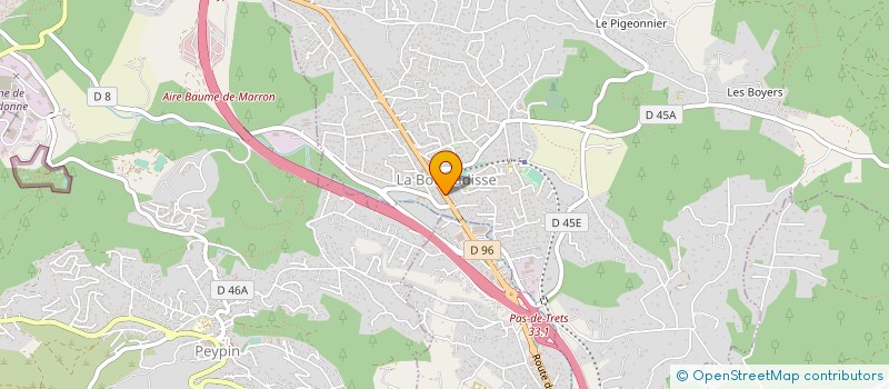 localisation de l'entreprise MONSIEUR MATHIEU CASTELLAN  LA BOUILLADISSE