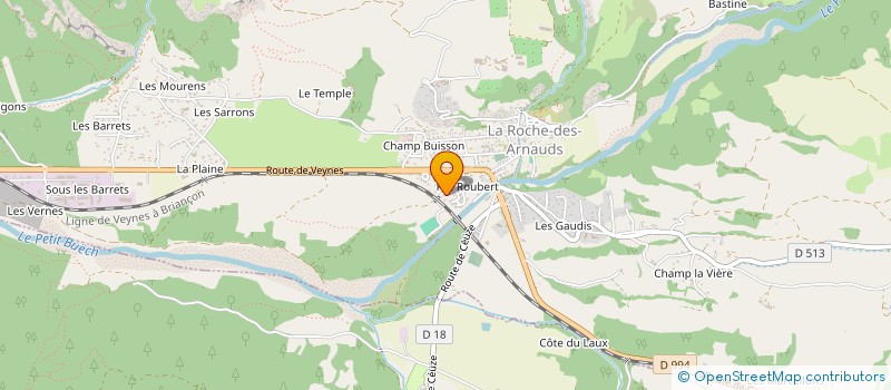 localisation de l'entreprise MONSIEUR MATHIEU CASTELLS  LA ROCHE-DES-ARNAUDS