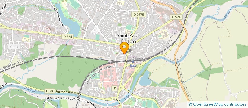 localisation de l'entreprise MONSIEUR MATHIEU CASTEX à SAINT-PAUL-LES-DAX