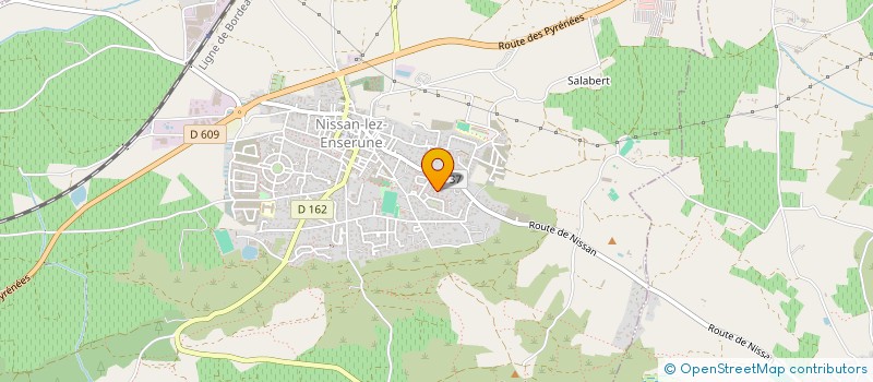 localisation de l'entreprise MONSIEUR MATHIEU CATEAU  NISSAN-LEZ-ENSERUNE