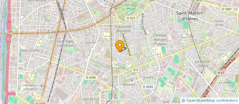 localisation de l'entreprise MONSIEUR MATHIEU CEBE  GRENOBLE