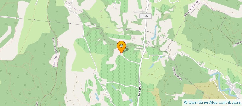 localisation de l'entreprise MONSIEUR MATHIEU CHABAL  VALVIGNERES