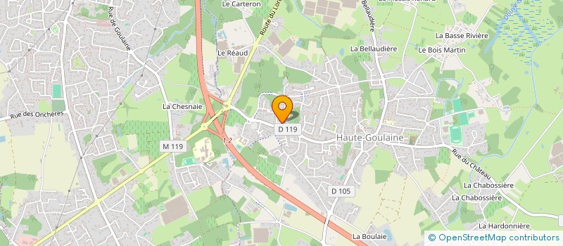 localisation de l'entreprise MONSIEUR MATHIEU CHABIRAND  HAUTE-GOULAINE