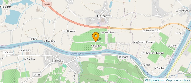 localisation de l'entreprise MONSIEUR MATHIEU CHADOURNE  ST ANTOINE DE BREUILH