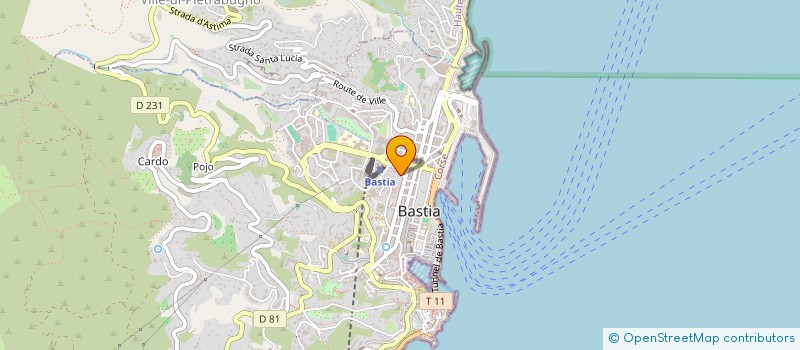 localisation de l'entreprise MONSIEUR MATHIEU CHAGNOT à BASTIA