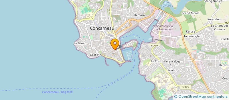 localisation de l'entreprise MONSIEUR MATHIEU CHAILLOUX à CONCARNEAU