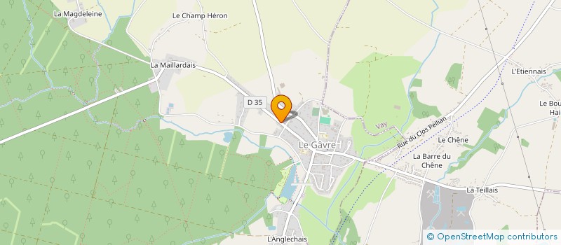 localisation de l'entreprise MONSIEUR MATHIEU CHAILLOUX  LE GAVRE