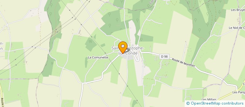 localisation de l'entreprise MONSIEUR MATHIEU CHAISE  SAINT-CHRISTOPHE-SUR-CONDE