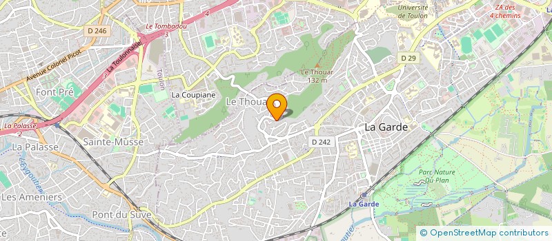 localisation de l'entreprise MONSIEUR MATHIEU CHARLES  LA GARDE