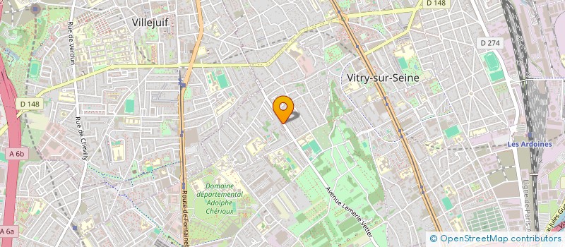 localisation de l'entreprise MONSIEUR MATHIEU CHAROY à VITRY-SUR-SEINE