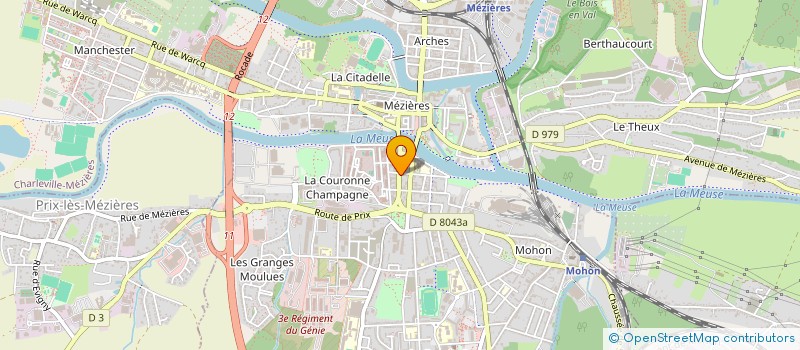 localisation de l'entreprise MONSIEUR MATHIEU CHARRONDIERE  CHARLEVILLE-MEZIERES